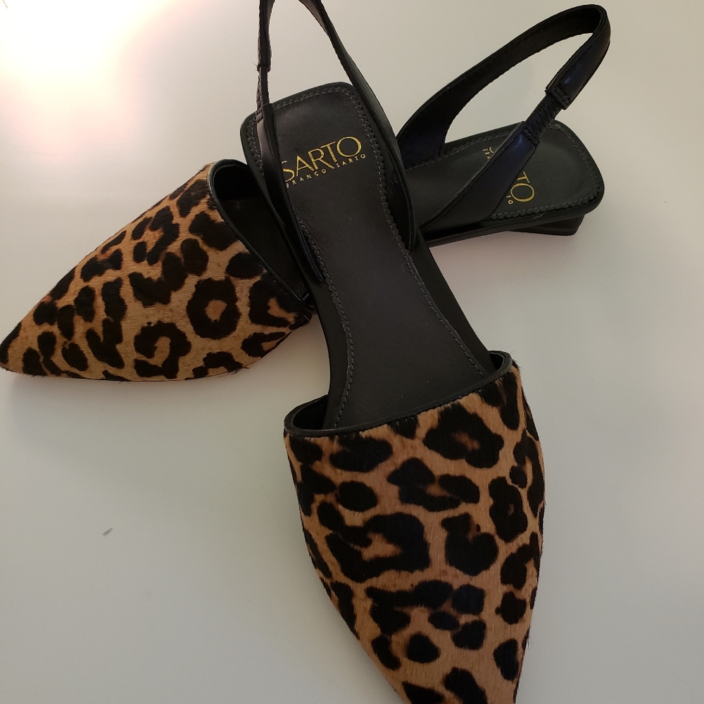 Franco Sarto Leopard Flats